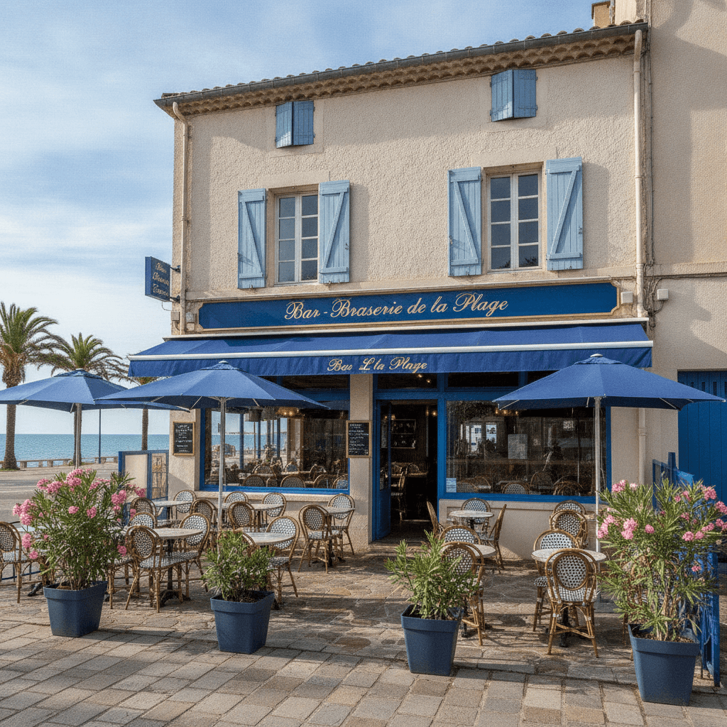 Bar-brasserie 80m² à Palavas-Les-Flots : terrasse - licence IV - Image 1