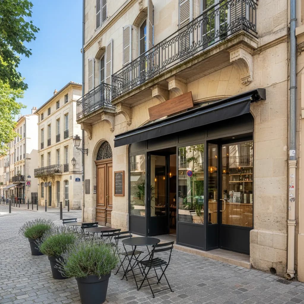 Restaurant à Montpellier : terrasse - cuisine équipée - Image 1