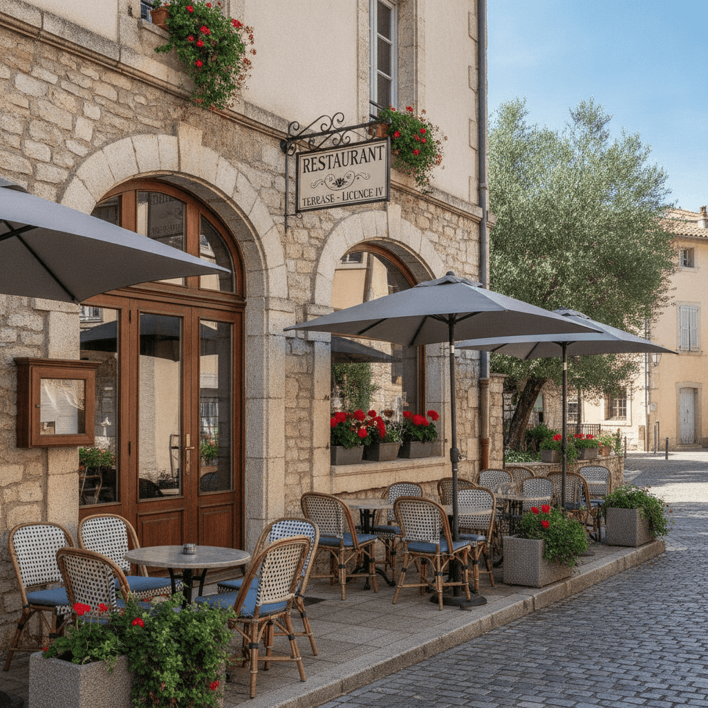 Restaurant : terrasse - licence IV - Image 1
