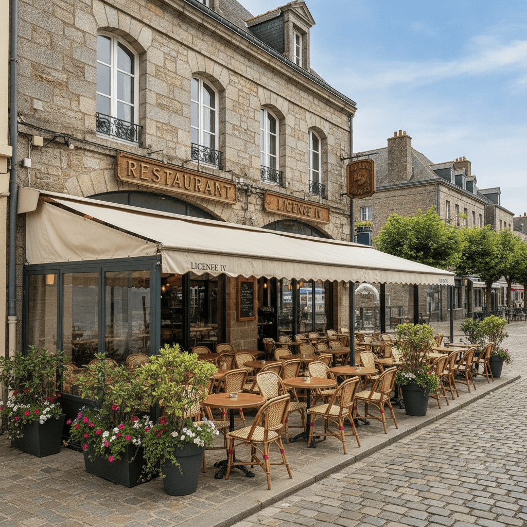 Restaurant à Vannes : terrasse - licence IV