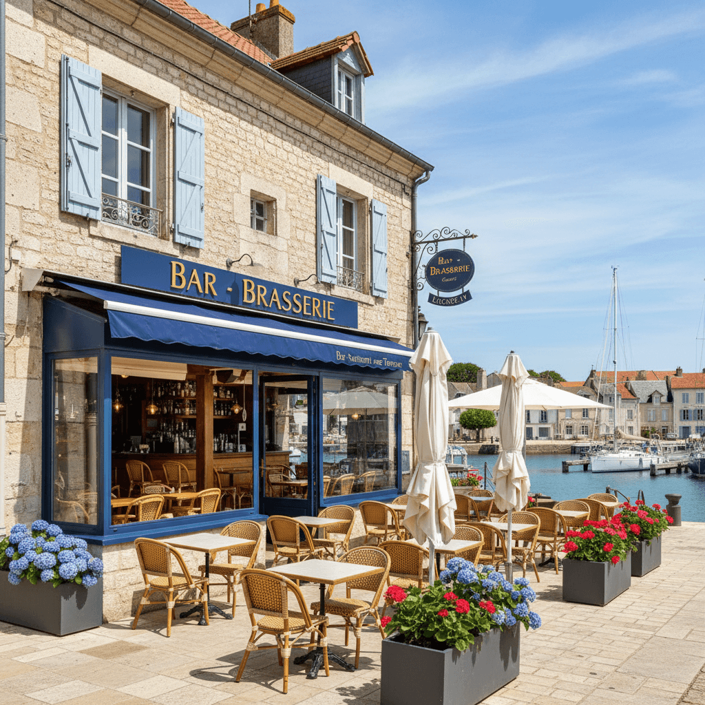 Bar-brasserie 87m² à Mortagne-Sur-Gironde : terrasse - licence IV - Image 1