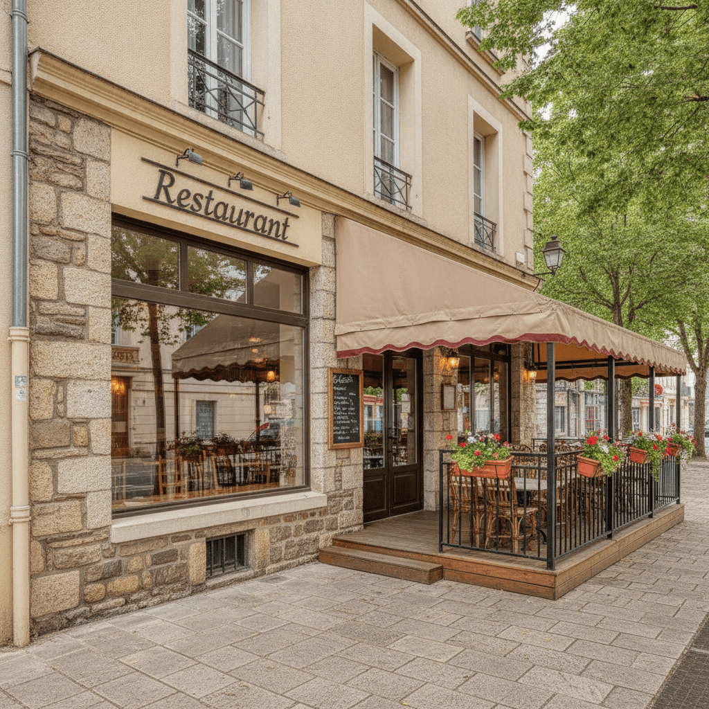 Restaurant 85m² à Francheville : terrasse - licence IV - Image 1