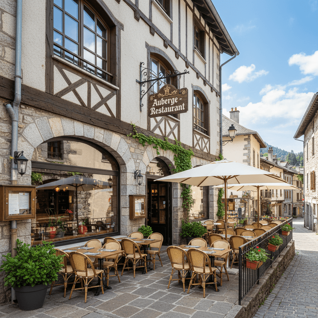 Restaurant à Montagnole : terrasse - licence IV - Image 1