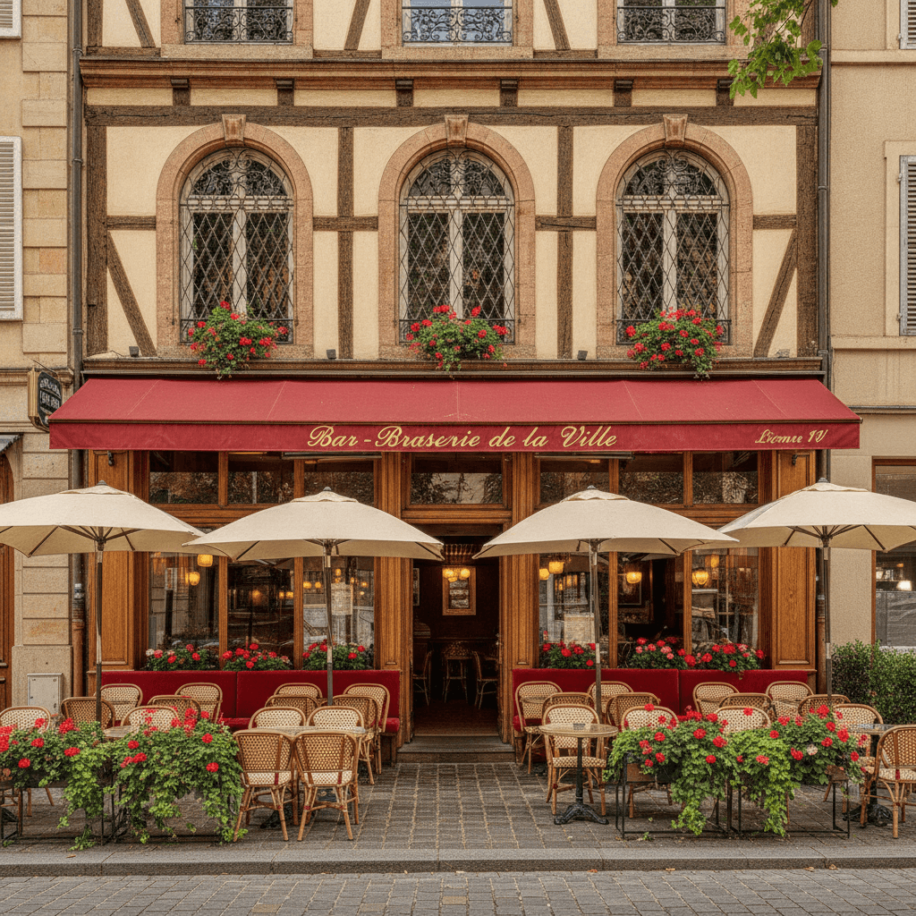 Bar-brasserie 183m² à Mulhouse : terrasse - licence IV - Image 1