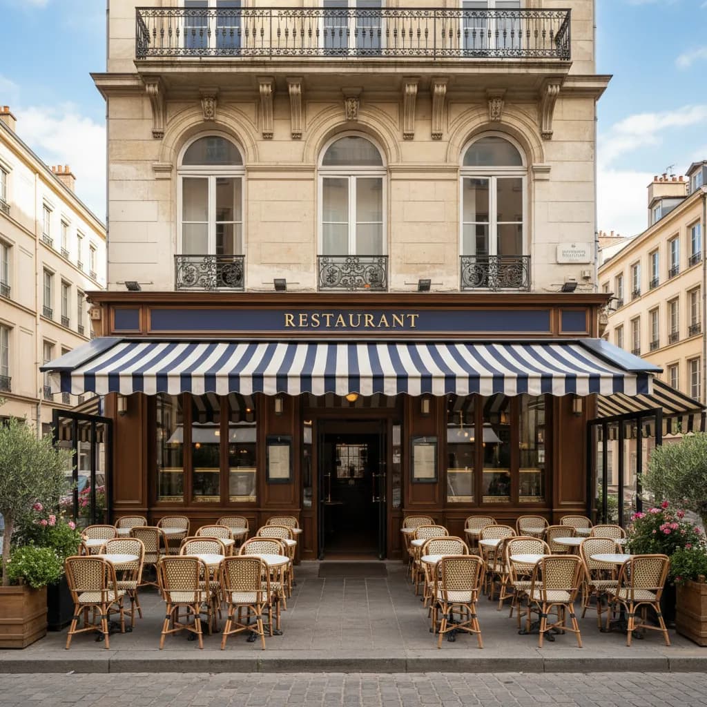 Restaurant à Lyon : terrasse - extraction - Image 1