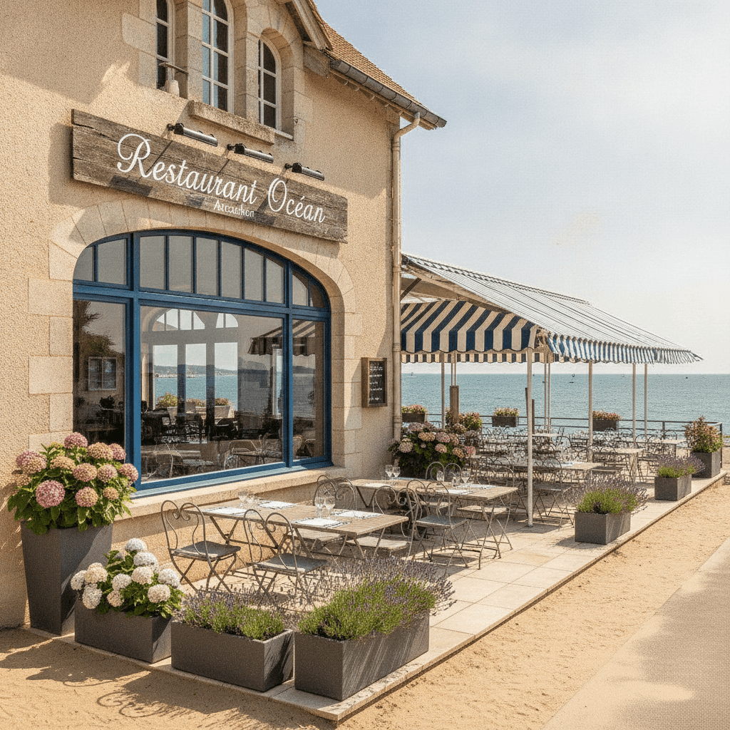 Restaurant 240m² à Arcachon : terrasse - licence IV