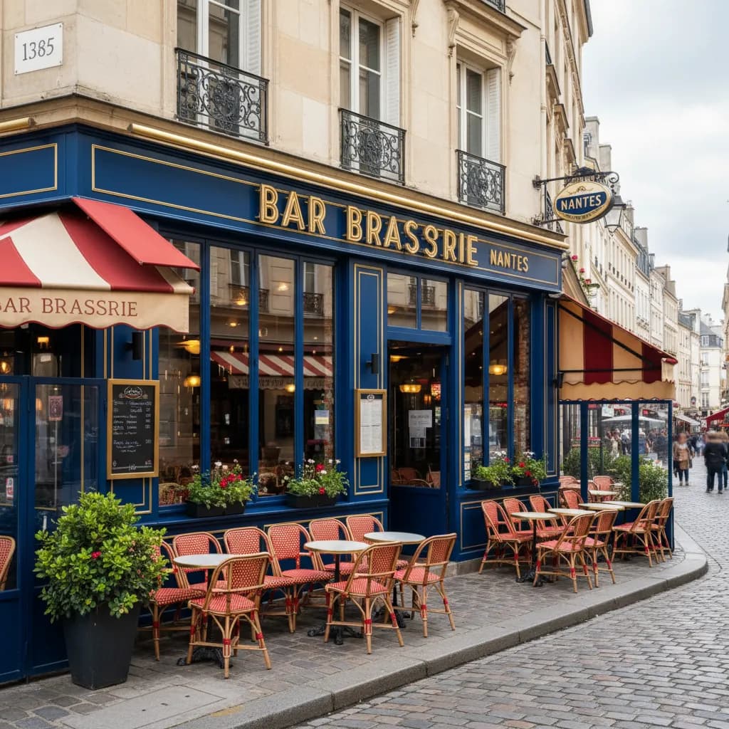 Bar-brasserie 95m² à Nantes : terrasse - licence IV - Image 1