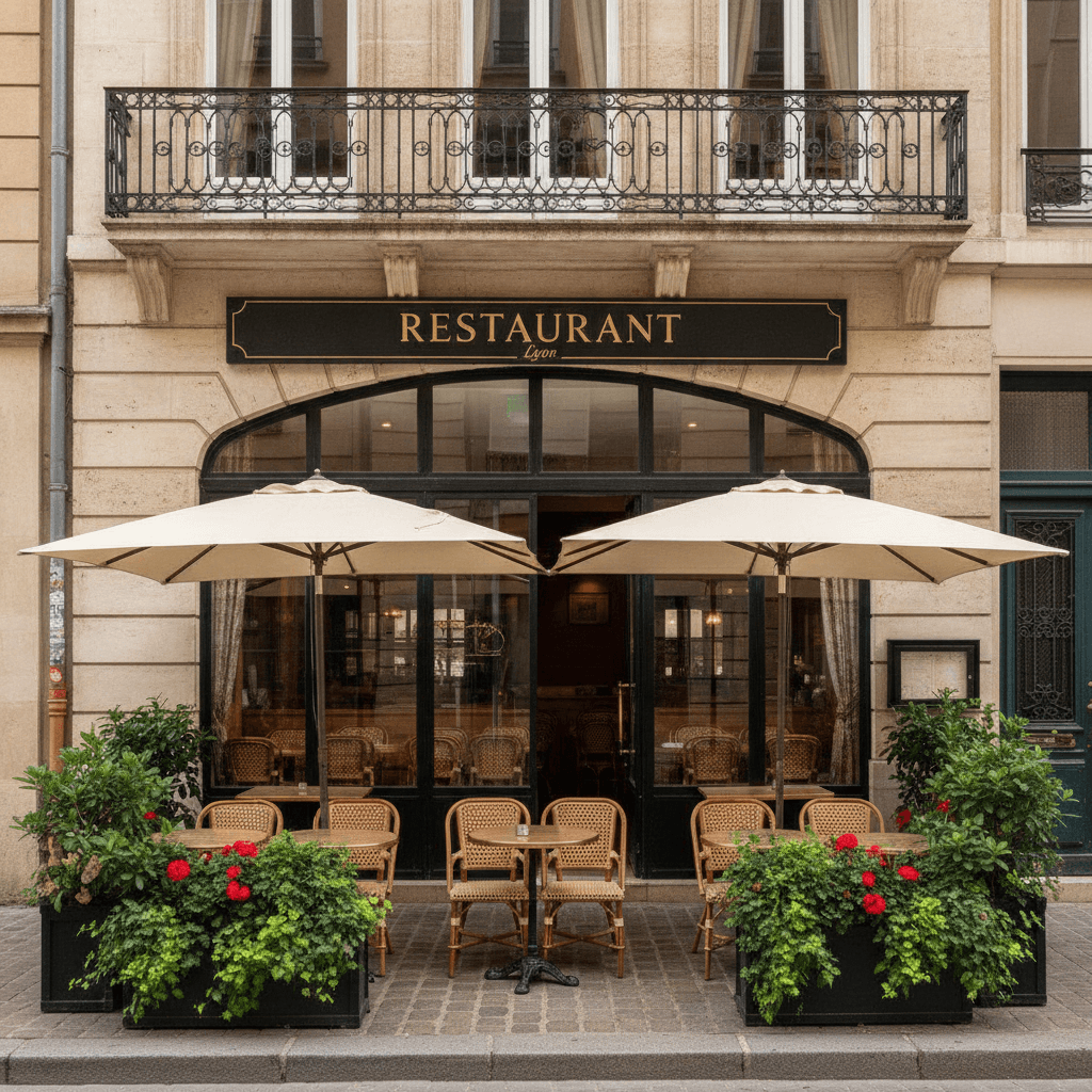 Restaurant 109m² à Lyon : terrasse - licence IV - Image 1