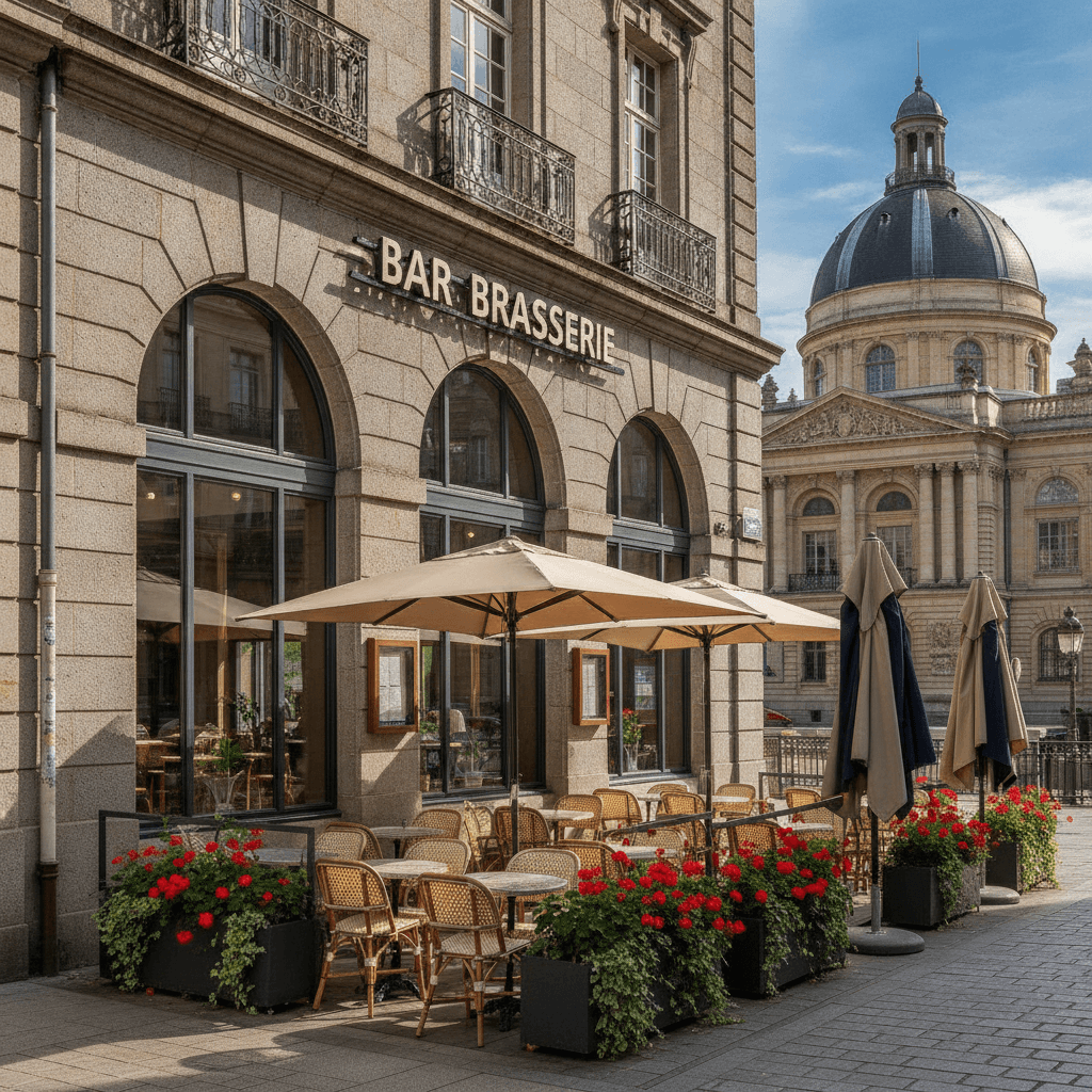 Bar-brasserie à Rennes : terrasse