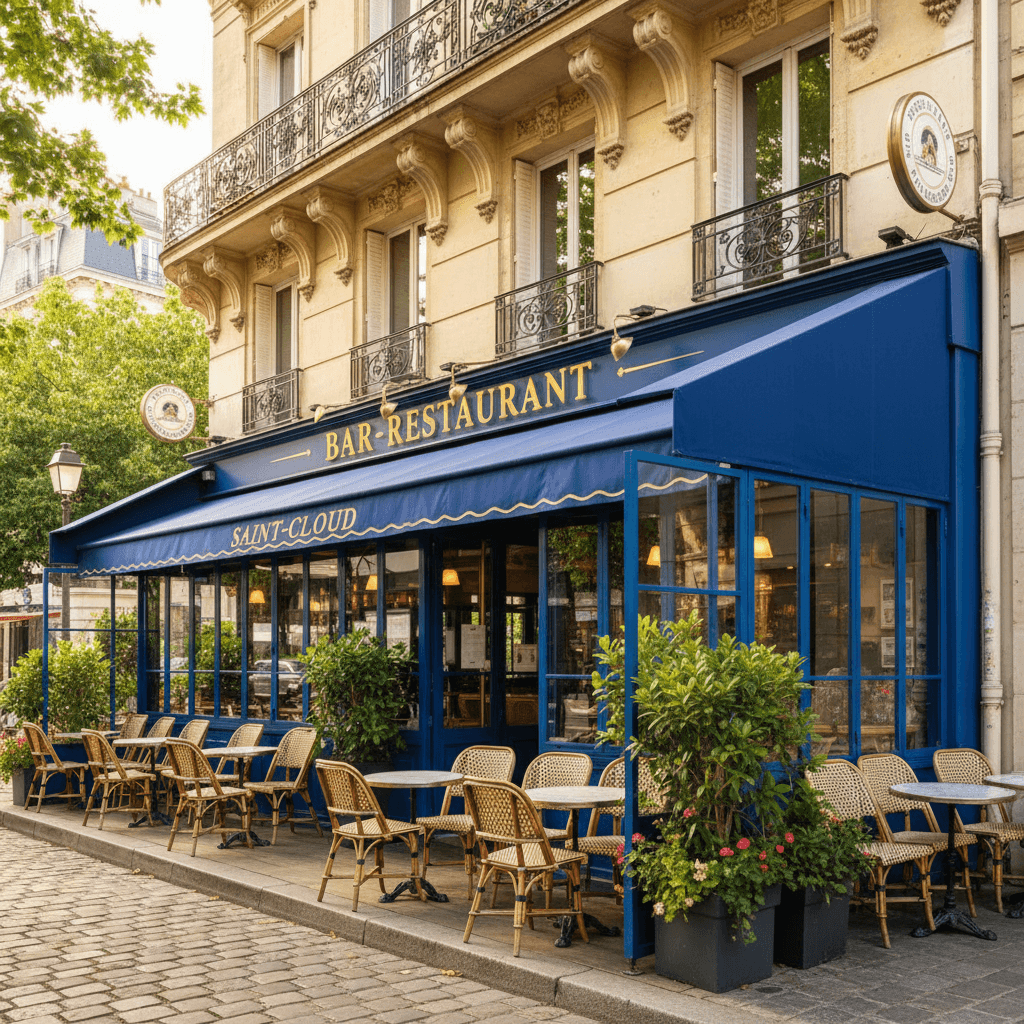 Bar-restaurant 100 couverts à Saint-Cloud : licence IV - extraction - Image 1