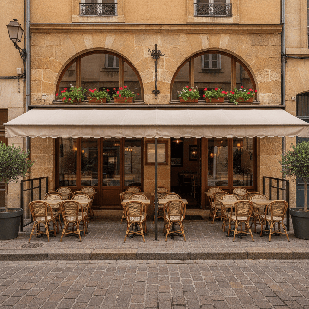 Restaurant 155m² à Montpellier : terrasse - extraction