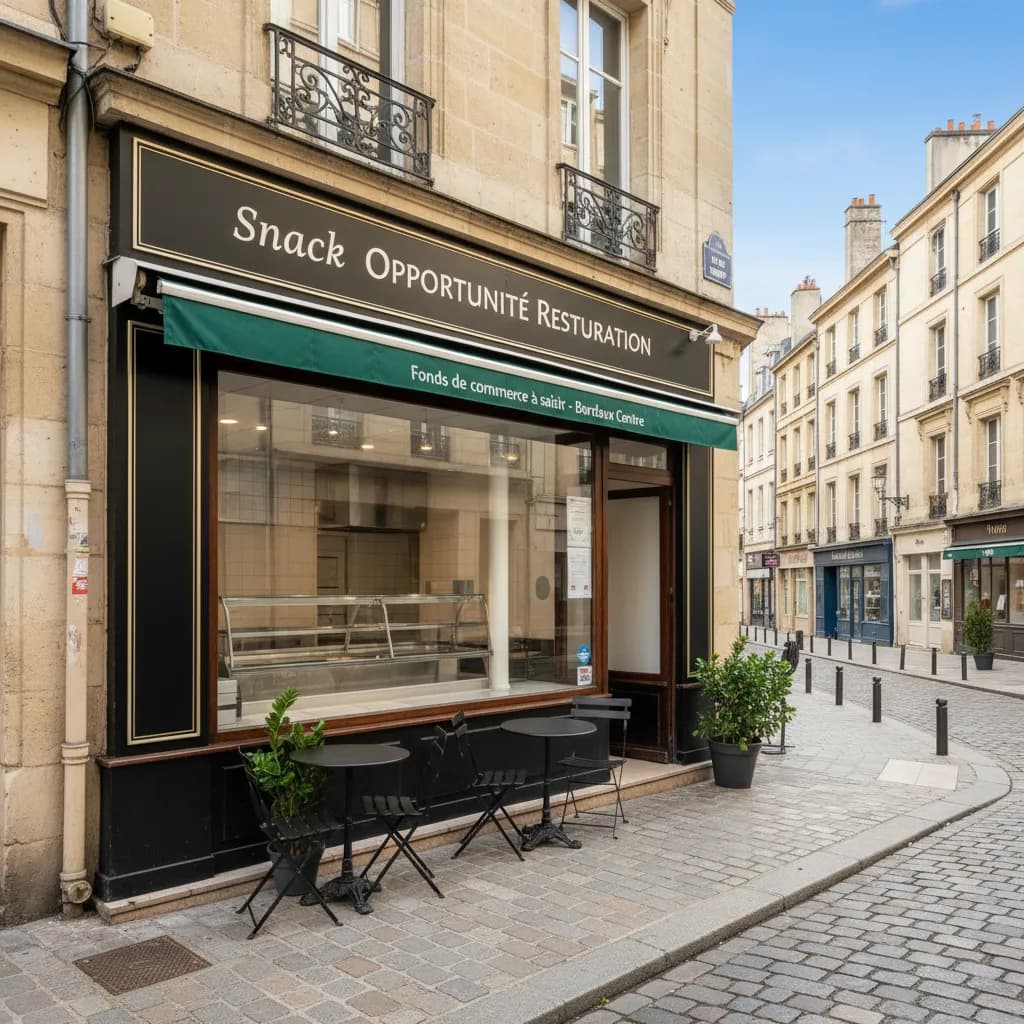 Snack 72m² à Bordeaux : extraction - cuisine équipée - Image 1