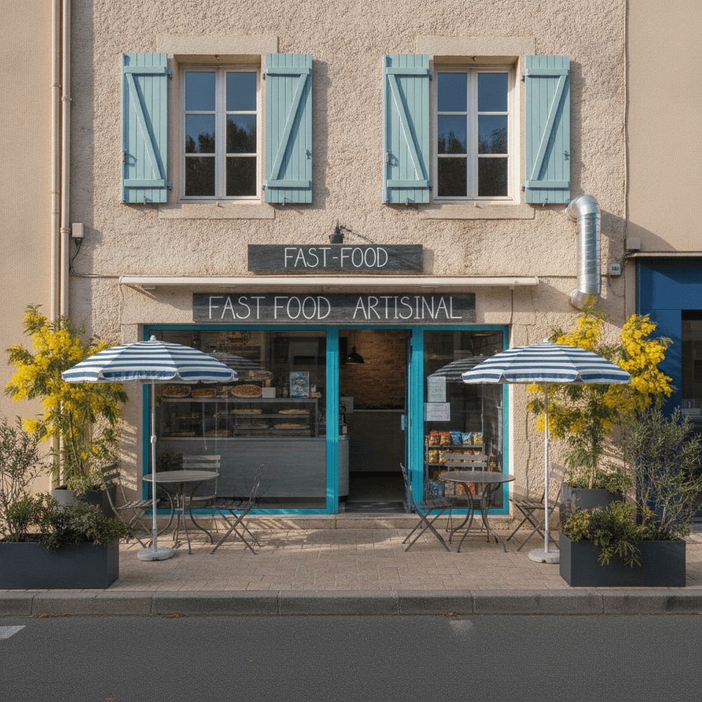 Fast-food 21m² à Bormes-les-Mimosas : terrasse - extraction