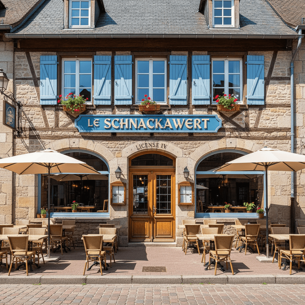 Restaurant à Neuve-Église : terrasse - licence IV