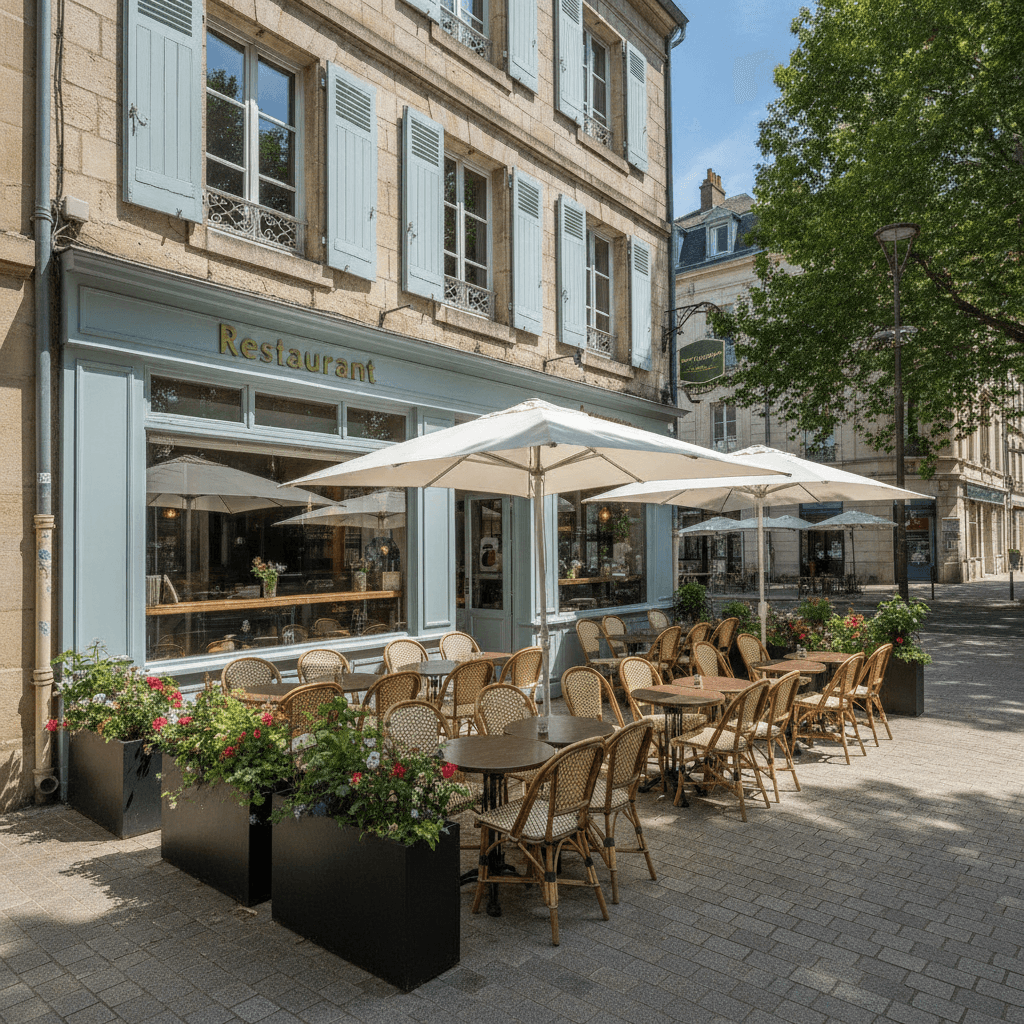 Restaurant 60m² à Nantes : terrasse - licence IV