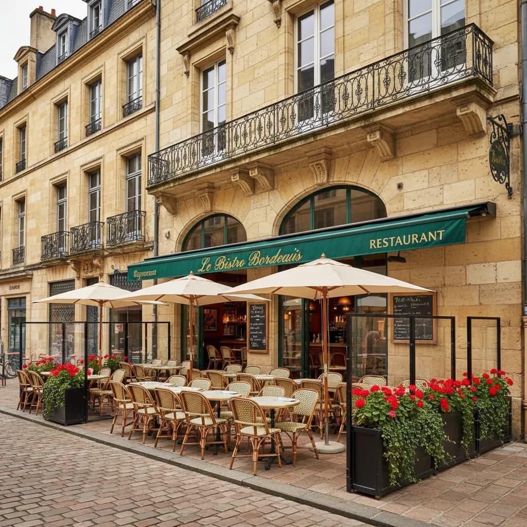 Restaurant 160m² à Bordeaux : terrasse - extraction - Image 1