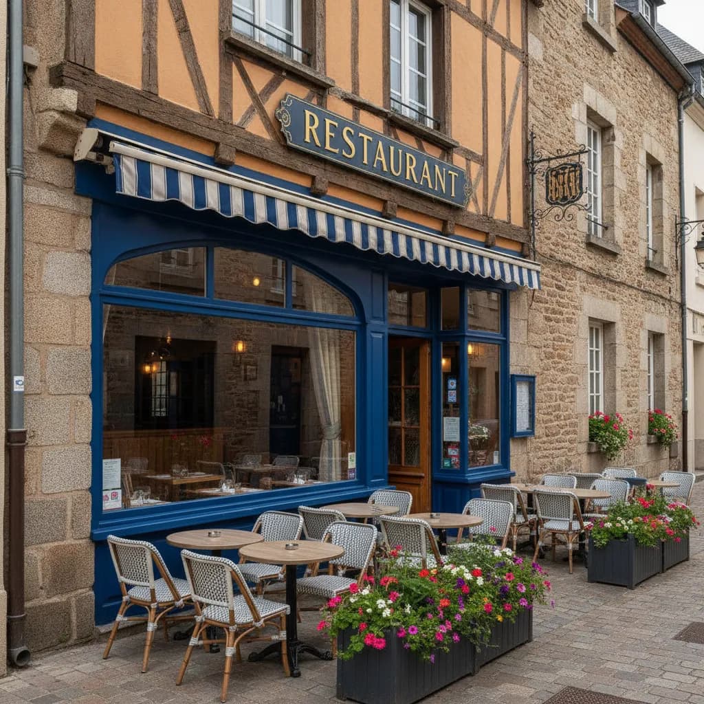 Restaurant 89m² à Rennes : terrasse - extraction - Image 1