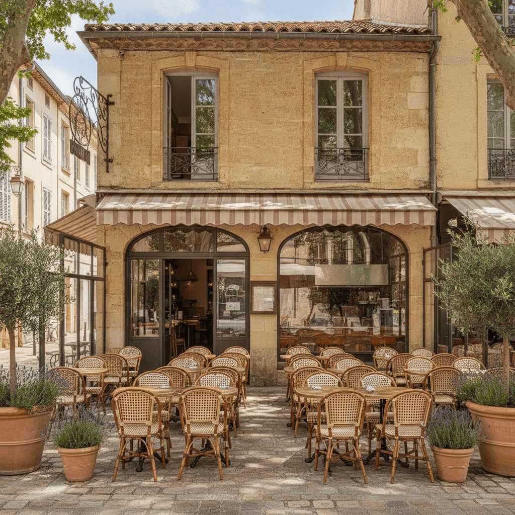 Restaurant 390m² à Aix-En-Provence : terrasse - extraction