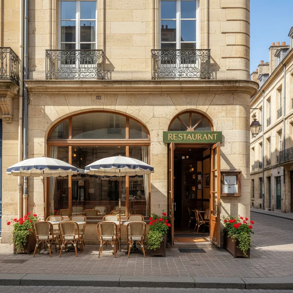 Restaurant 200m² à Bordeaux : terrasse - extraction - Image 1