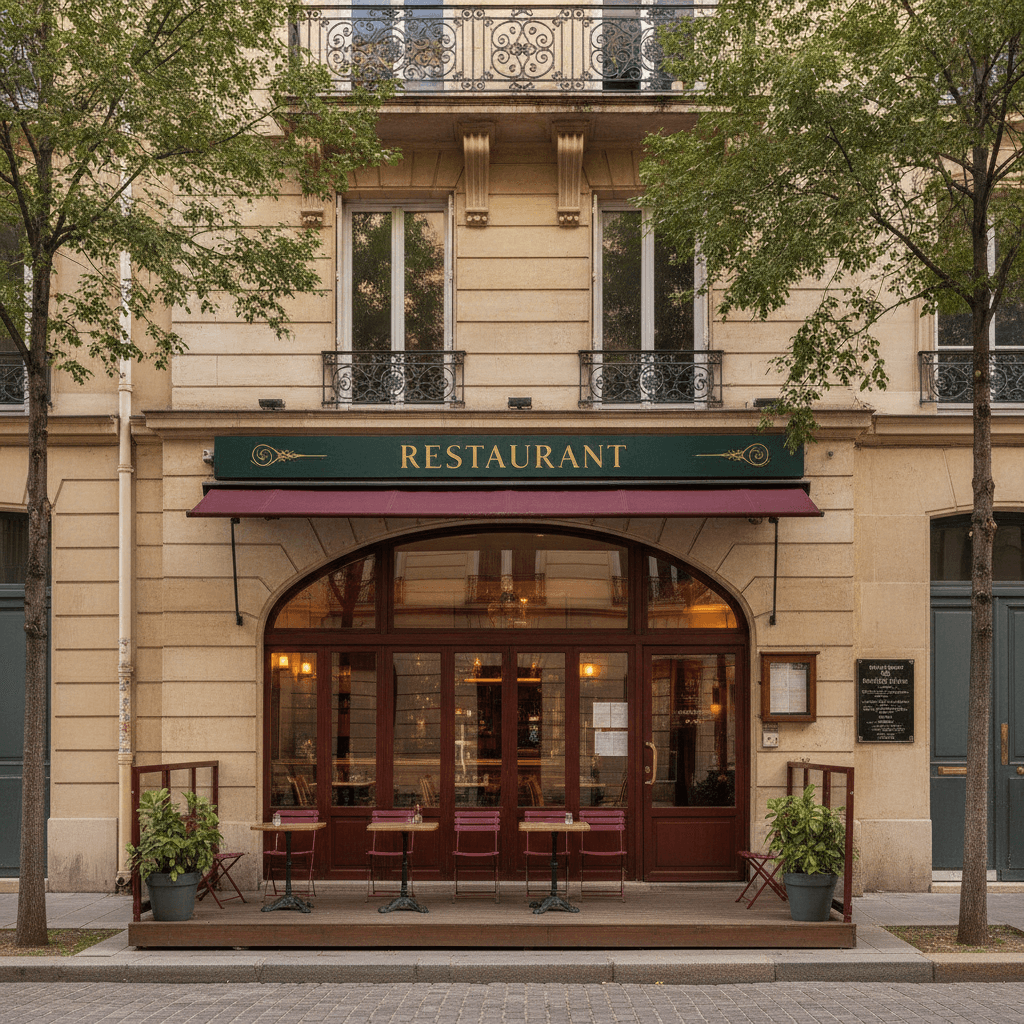 Restaurant 85m² à Lyon : terrasse - extraction - Image 1