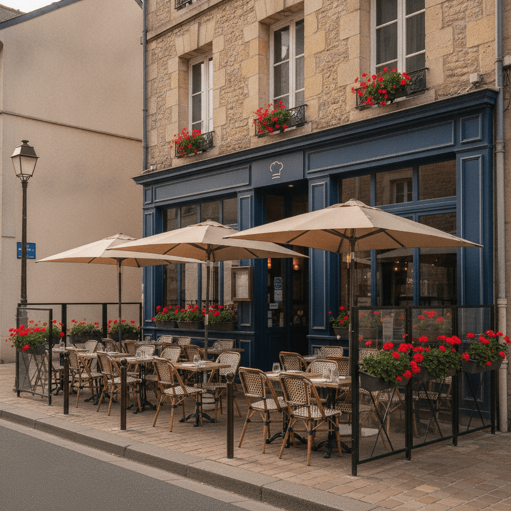 Restaurant 92m² à Saint-Nazaire : terrasse - extraction - Image 1