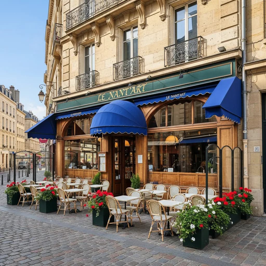 Restaurant à Nantes : terrasse - extraction - Image 1