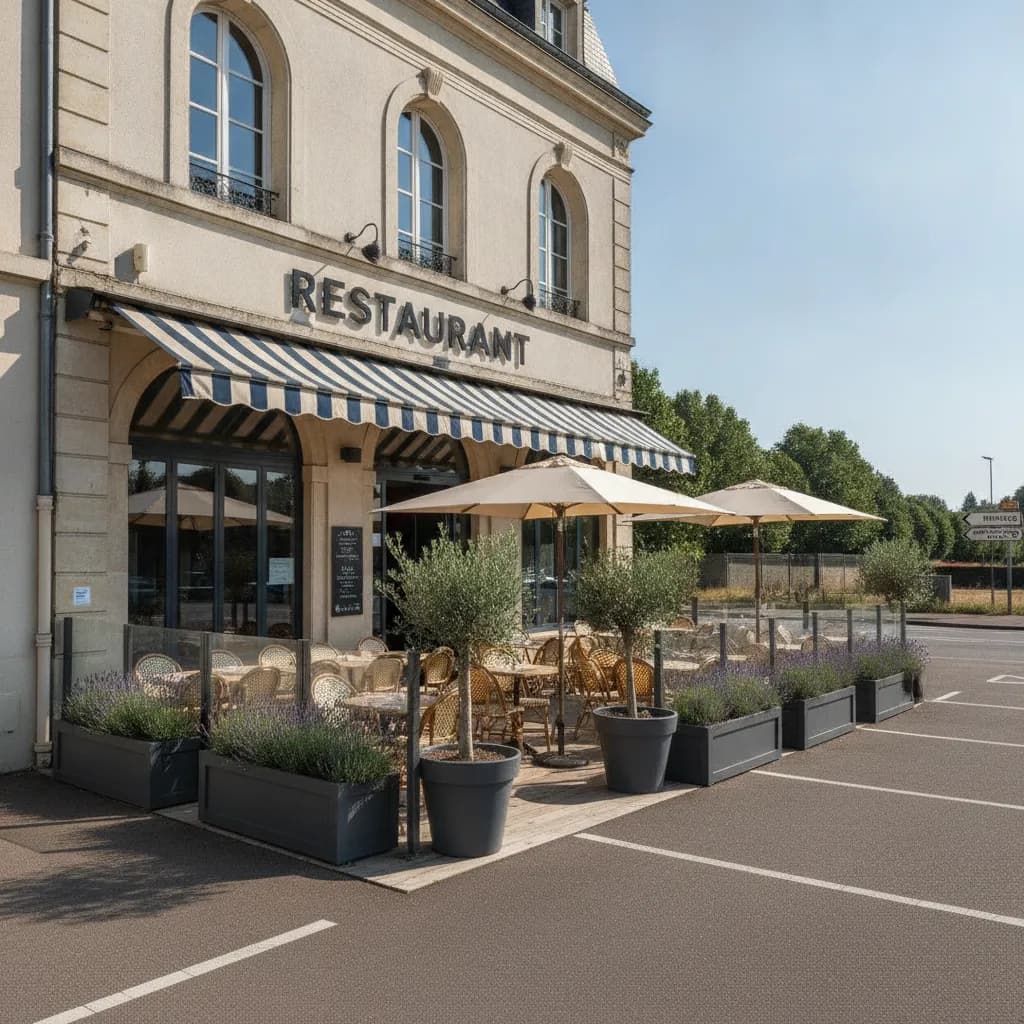 Restaurant 230m² à Dury : terrasse - parking - Image 1