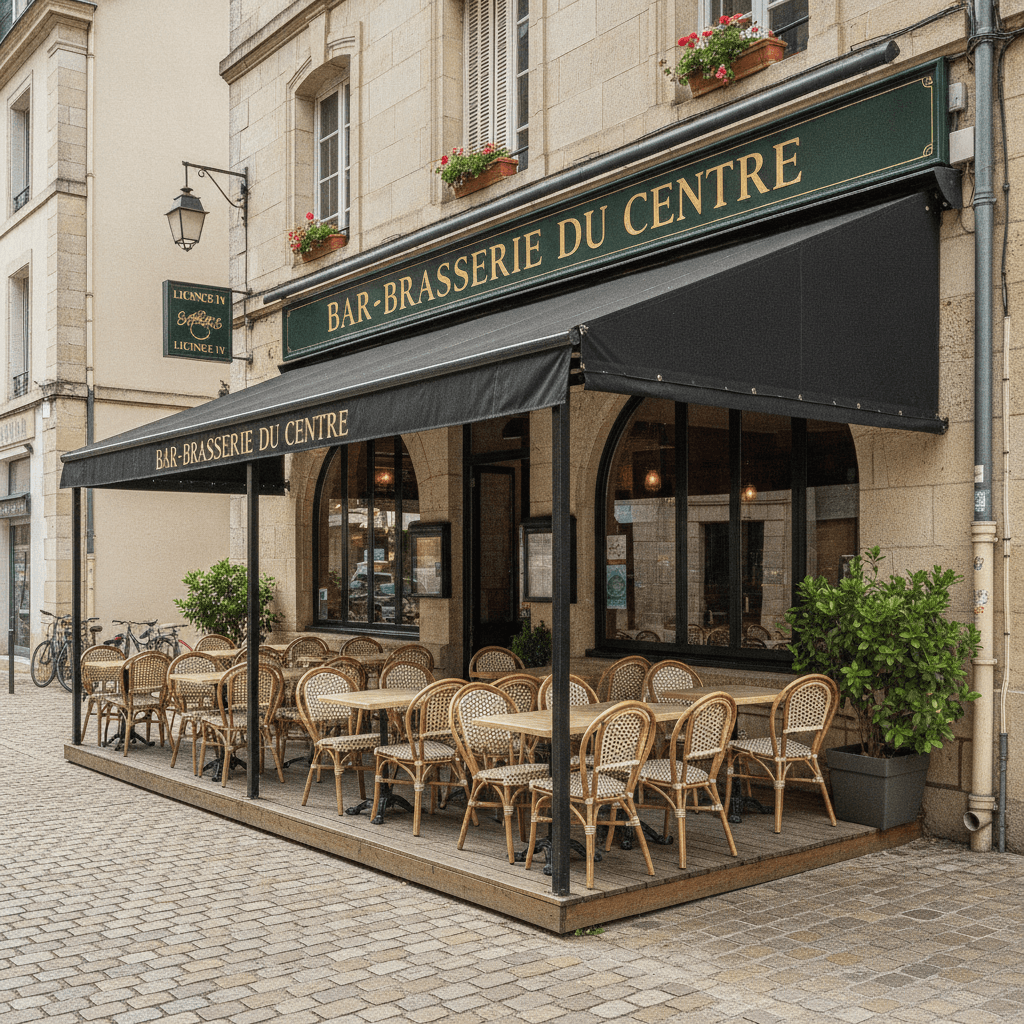 Bar-brasserie 115m² à Mont-De-Marsan : terrasse - licence IV