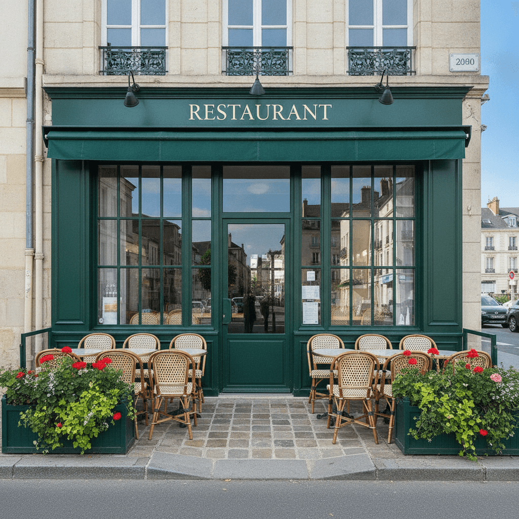 Restaurant 80m² à Nantes : terrasse - extraction - Image 1