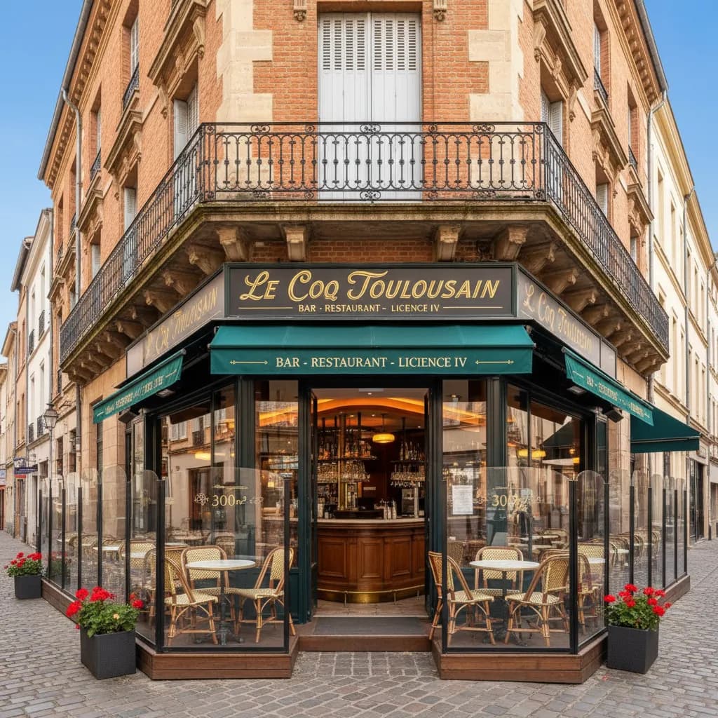 Restaurant 300m² à Toulouse : terrasse - licence IV - Image 1