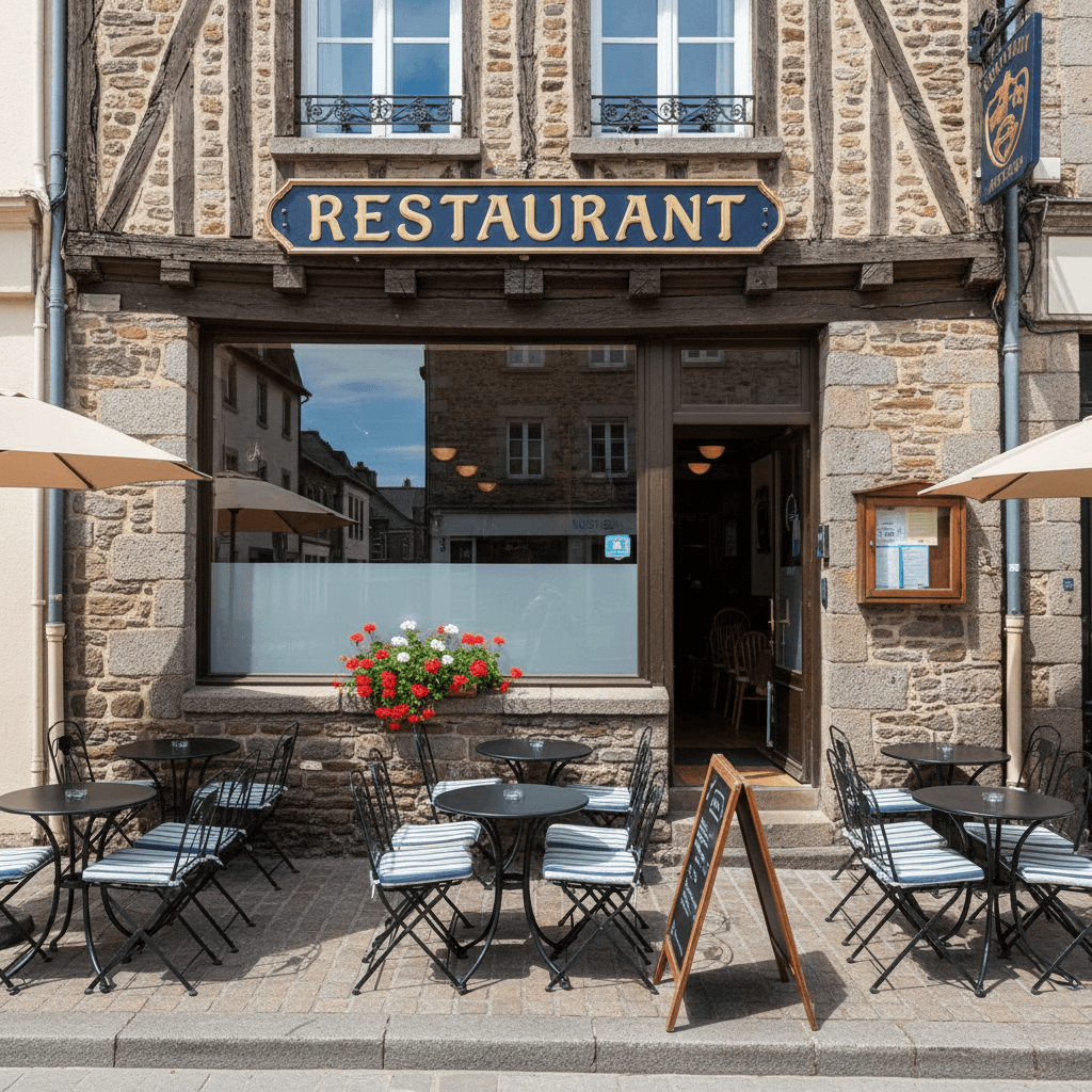 Restaurant 48m² à Vannes : terrasse - licence IV - Image 1