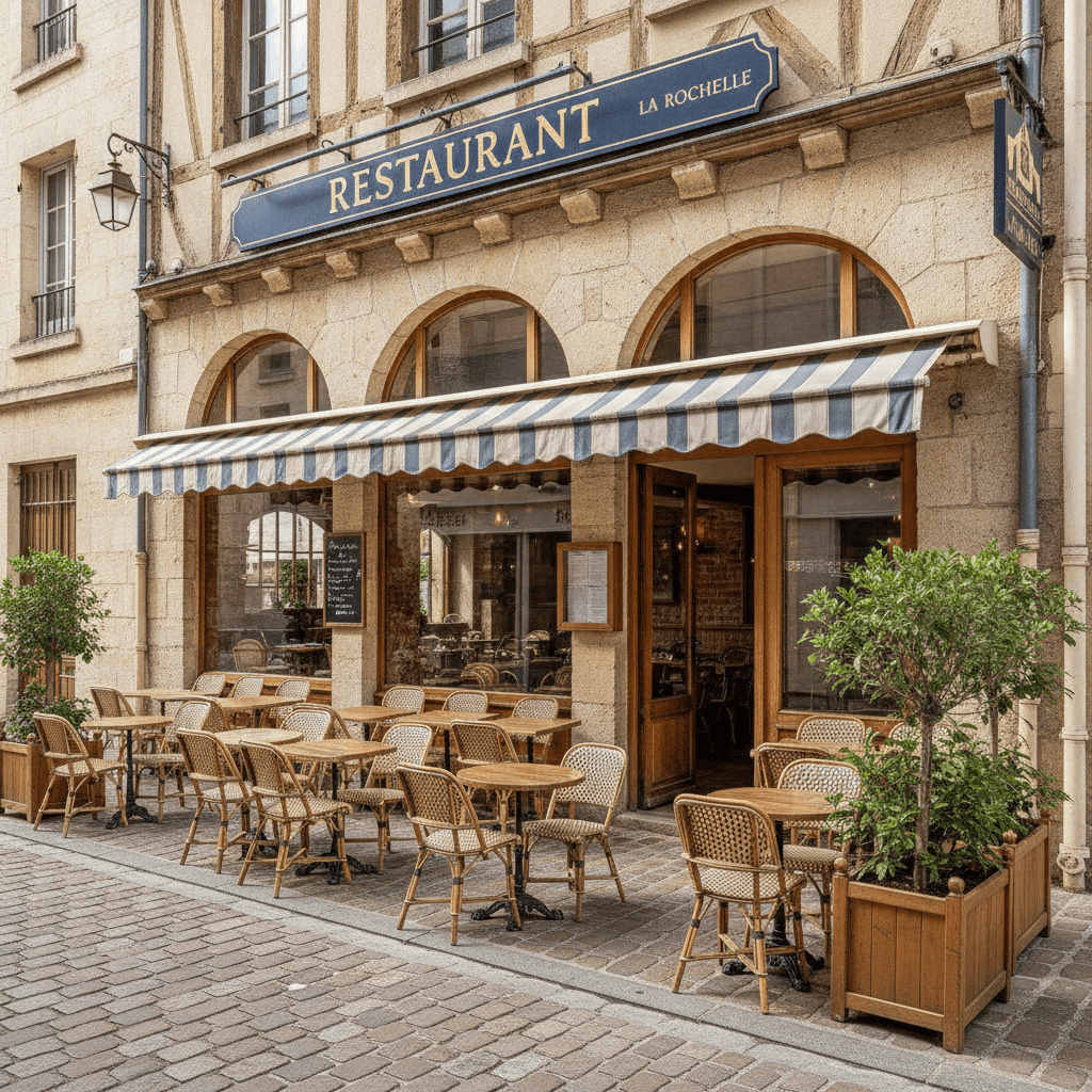 Restaurant à La Rochelle : terrasse - extraction