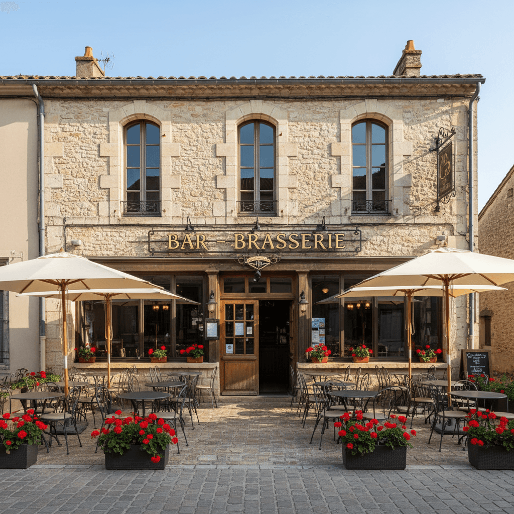 Bar-brasserie à Laudun-L'Ardoise : terrasse - licence IV