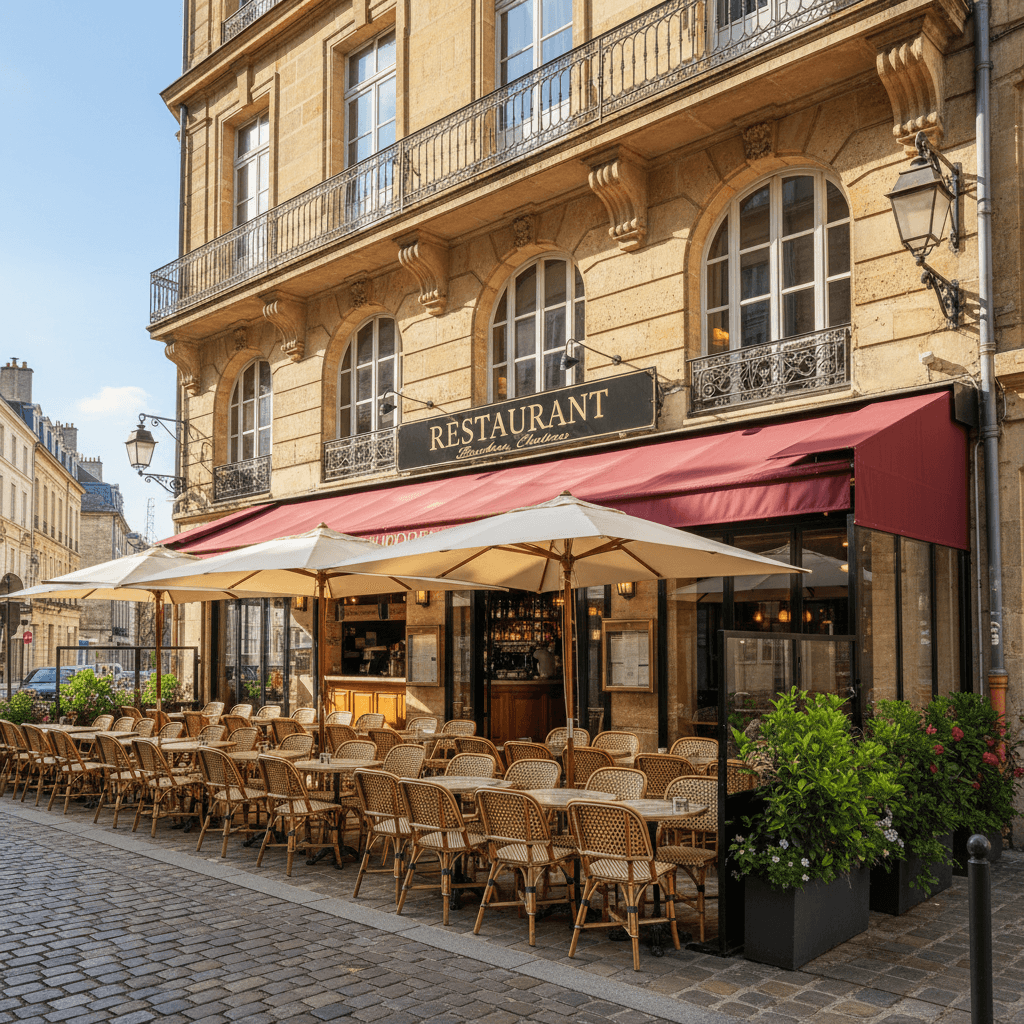 Restaurant 180m² à Bordeaux : terrasse - Image 1