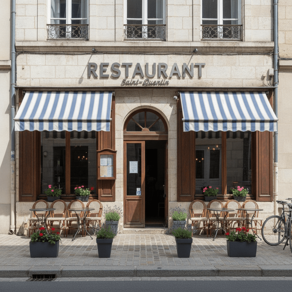 Restaurant 130m² à Saint-Quentin : terrasse - licence IV