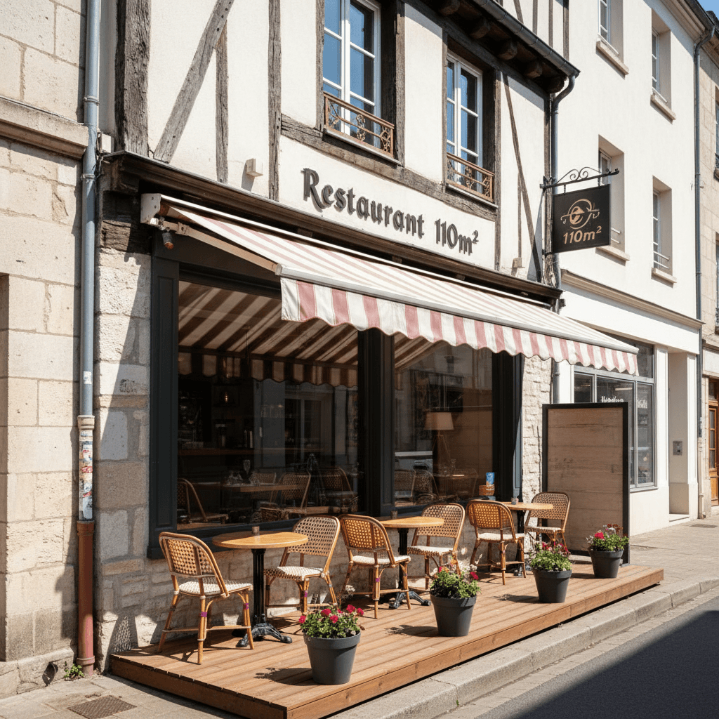 Restaurant 110m² à Rouen : extraction - cuisine équipée