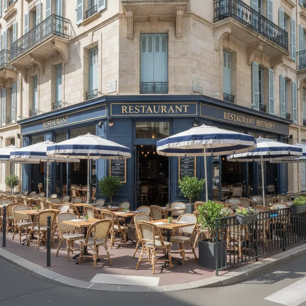 Restaurant 100m² à Cannes : terrasse - extraction - Image 1