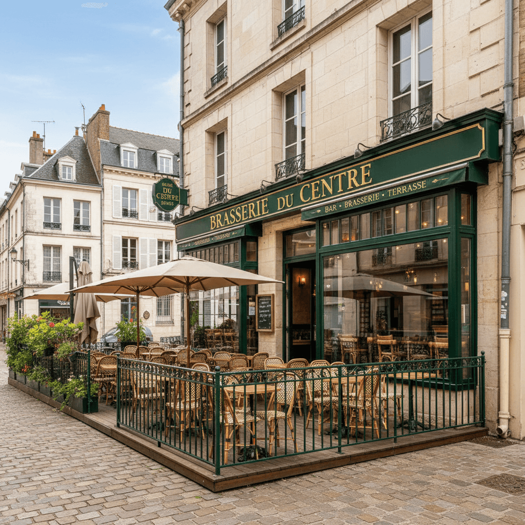 Bar-brasserie à Évreux : terrasse - licence IV - Image 1