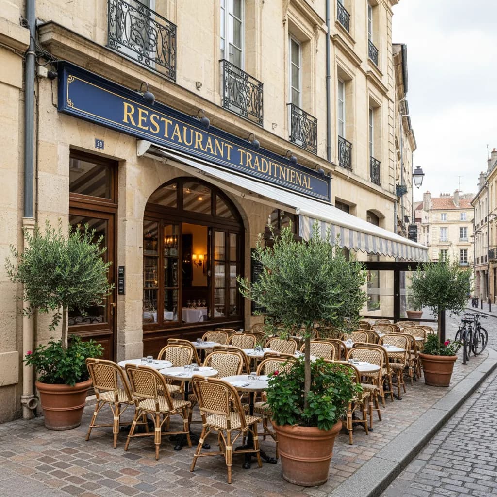 Restaurant à Bordeaux : terrasse - extraction - Image 1