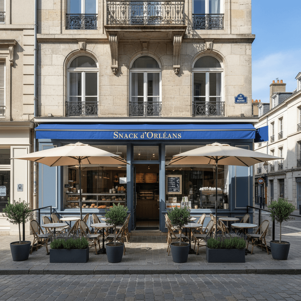 Snack à Orléans : terrasse - Image 1