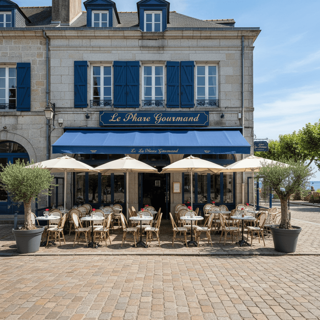 Restaurant à Vannes : terrasse - extraction - Image 1
