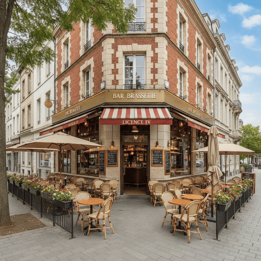Bar-brasserie à Lille : terrasse - licence IV - Image 1
