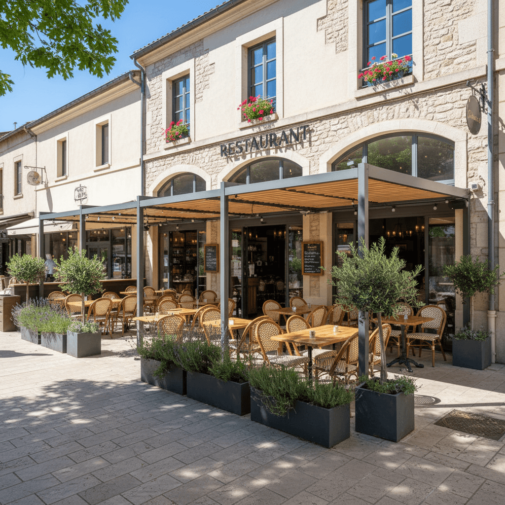 Restaurant 200m² à Jacou : terrasse - licence IV