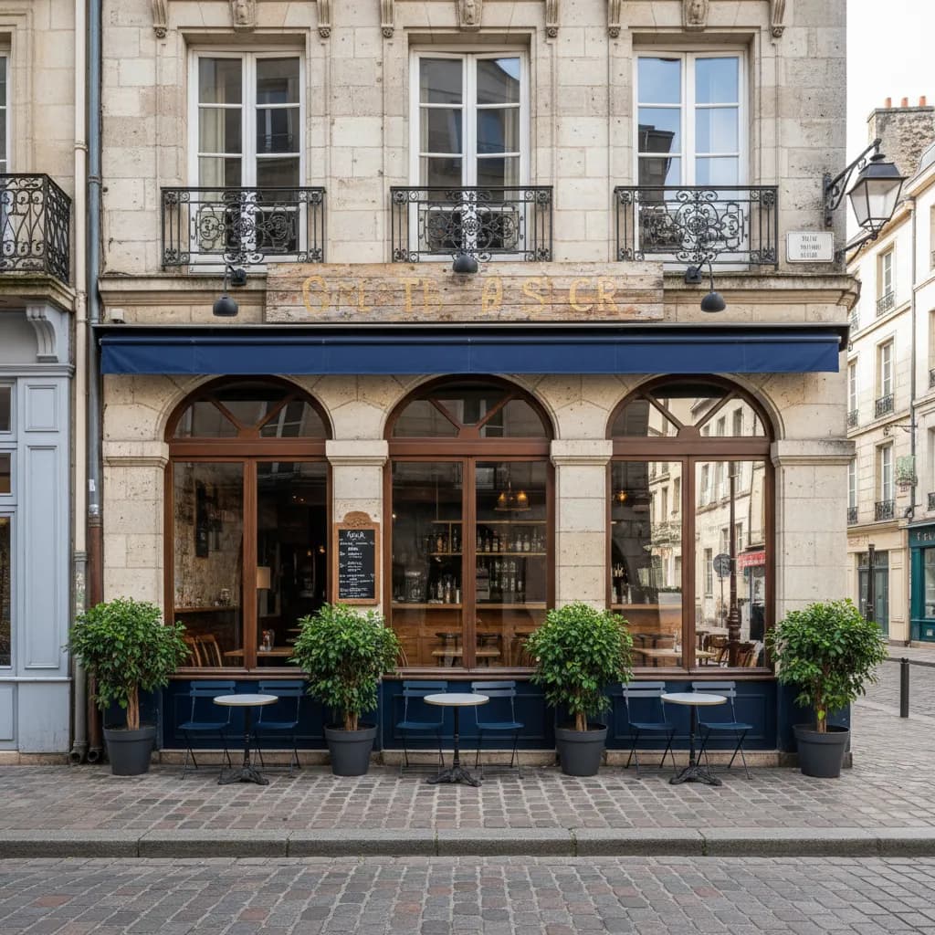 Restaurant 90m² à Nantes : terrasse - extraction - Image 1