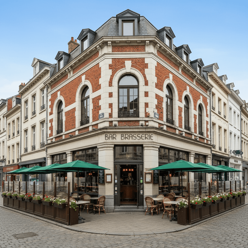 Bar-brasserie 65m² à Lille : terrasse - licence IV - Image 1