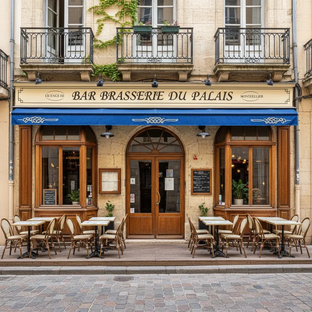 Bar-brasserie 60m² à Montpellier : terrasse - licence IV - Image 1