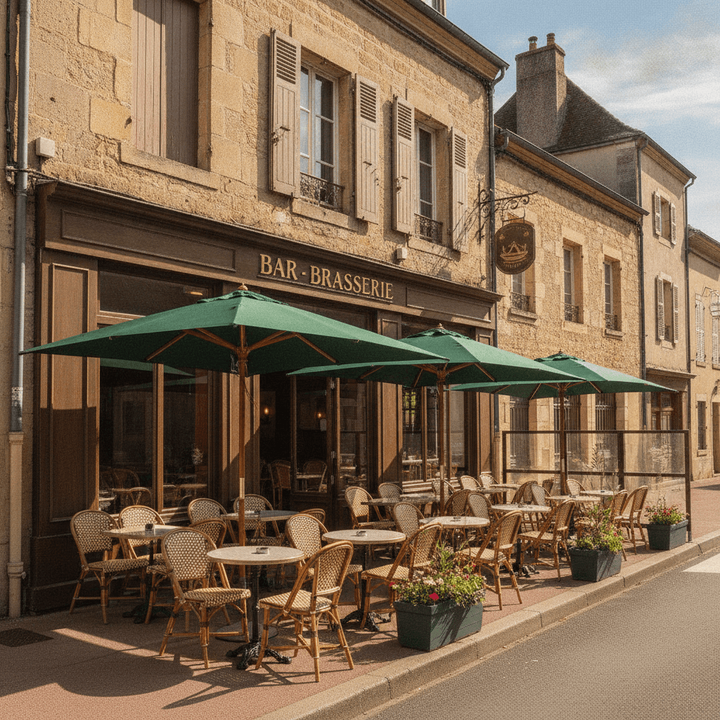 Bar-brasserie 105m² à Beaune : terrasse - licence IV