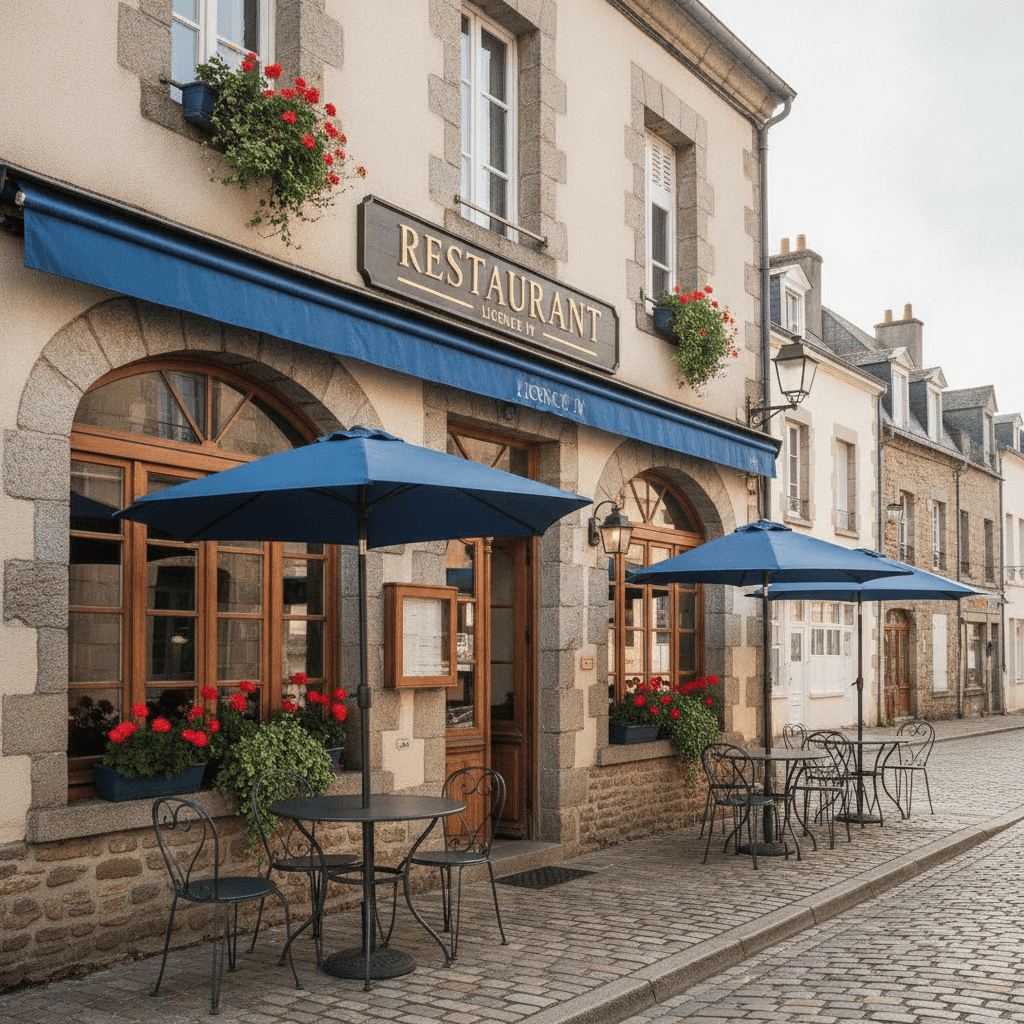 Restaurant à Lamballe-Armor : terrasse - licence IV