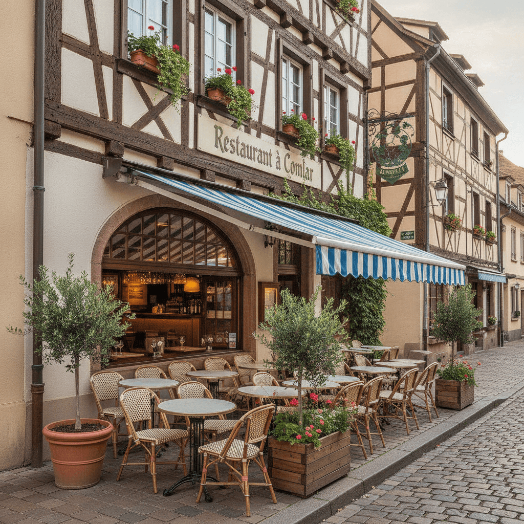 Restaurant à Colmar : terrasse - licence IV
