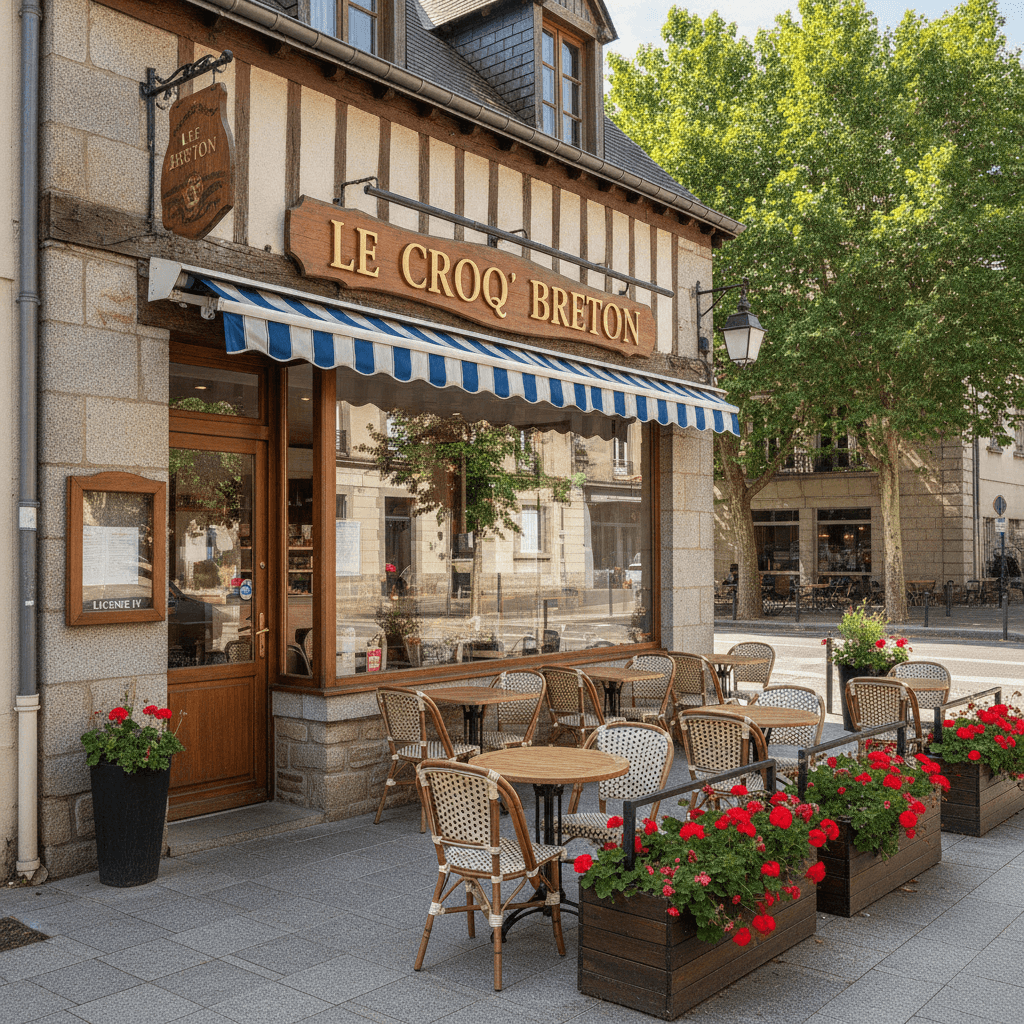 Fast-food 120m² à Vannes : terrasse - licence IV - Image 1